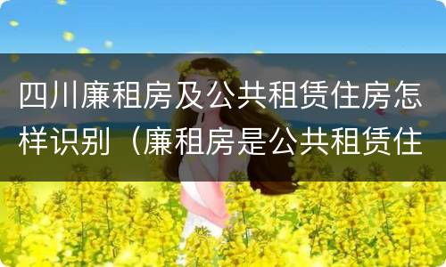 四川廉租房及公共租赁住房怎样识别（廉租房是公共租赁住房吗）