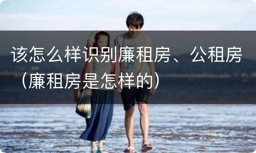 该怎么样识别廉租房、公租房（廉租房是怎样的）