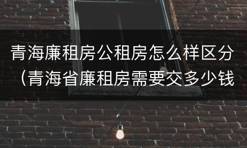 青海廉租房公租房怎么样区分（青海省廉租房需要交多少钱）