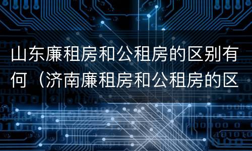 山东廉租房和公租房的区别有何（济南廉租房和公租房的区别）