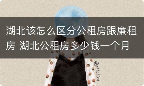湖北该怎么区分公租房跟廉租房 湖北公租房多少钱一个月