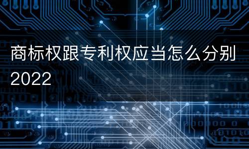 商标权跟专利权应当怎么分别2022