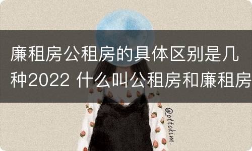 廉租房公租房的具体区别是几种2022 什么叫公租房和廉租房