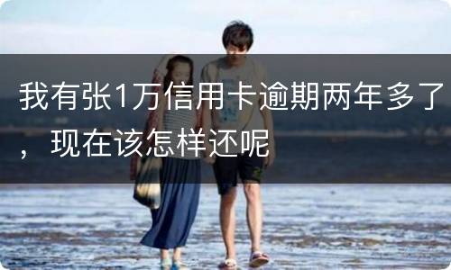 我有张1万信用卡逾期两年多了，现在该怎样还呢