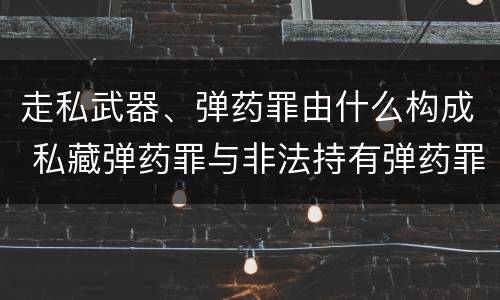 走私武器、弹药罪由什么构成 私藏弹药罪与非法持有弹药罪的区别