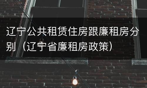 辽宁公共租赁住房跟廉租房分别（辽宁省廉租房政策）