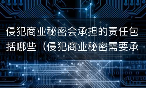 侵犯商业秘密会承担的责任包括哪些（侵犯商业秘密需要承担的法律责任）
