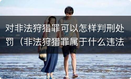对非法狩猎罪可以怎样判刑处罚（非法狩猎罪属于什么违法行为）