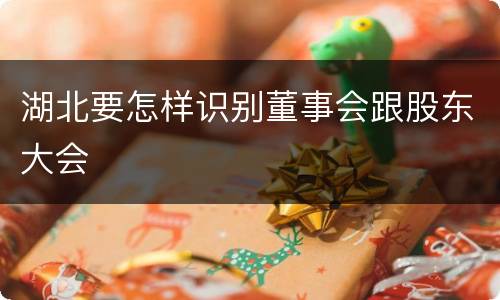 湖北要怎样识别董事会跟股东大会