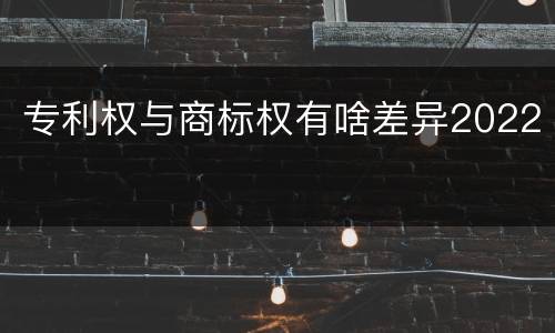 专利权与商标权有啥差异2022