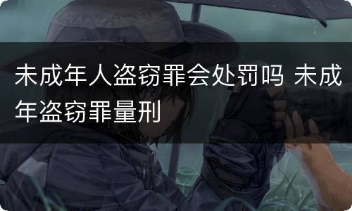 未成年人盗窃罪会处罚吗 未成年盗窃罪量刑