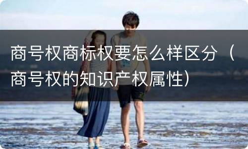 商号权商标权要怎么样区分（商号权的知识产权属性）