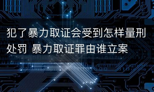 犯了暴力取证会受到怎样量刑处罚 暴力取证罪由谁立案