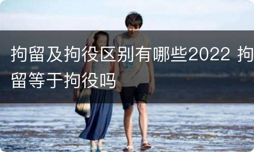 拘留及拘役区别有哪些2022 拘留等于拘役吗