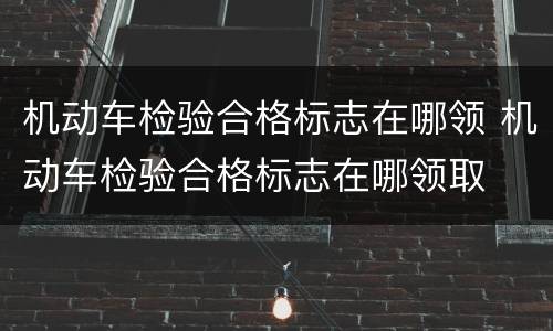 机动车检验合格标志在哪领 机动车检验合格标志在哪领取