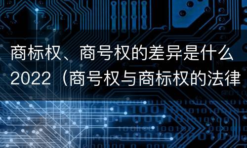 商标权、商号权的差异是什么2022（商号权与商标权的法律冲突与解决）