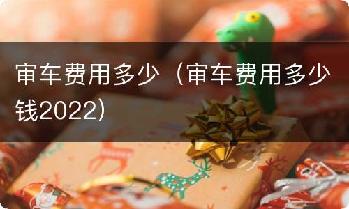审车费用多少（审车费用多少钱2022）