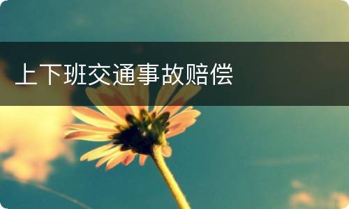 上下班交通事故赔偿