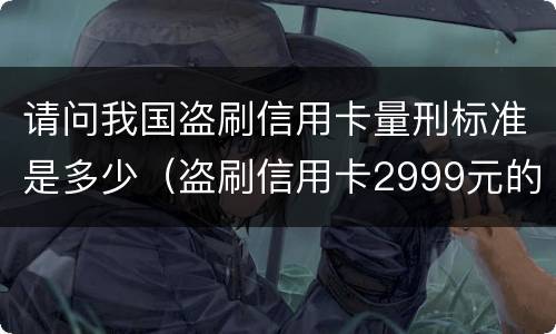 请问我国盗刷信用卡量刑标准是多少（盗刷信用卡2999元的怎么定罪）