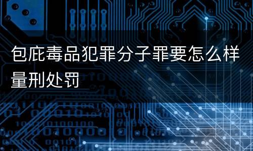 包庇毒品犯罪分子罪要怎么样量刑处罚