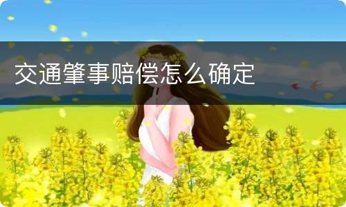 交通肇事赔偿怎么确定