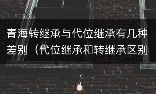 青海转继承与代位继承有几种差别（代位继承和转继承区别）