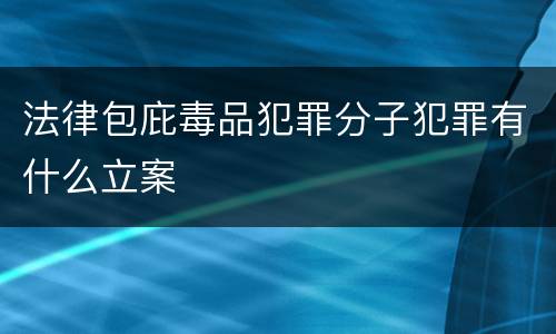 法律包庇毒品犯罪分子犯罪有什么立案