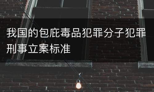 我国的包庇毒品犯罪分子犯罪刑事立案标准