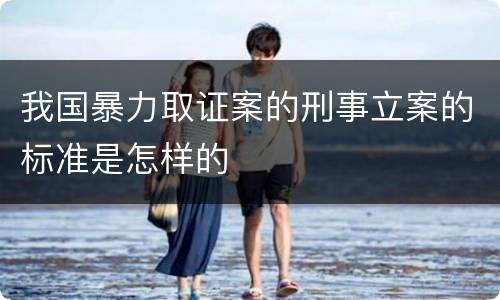 我国暴力取证案的刑事立案的标准是怎样的