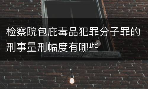 检察院包庇毒品犯罪分子罪的刑事量刑幅度有哪些