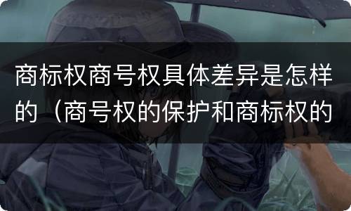 商标权商号权具体差异是怎样的（商号权的保护和商标权的保护一样是全国性范围的）
