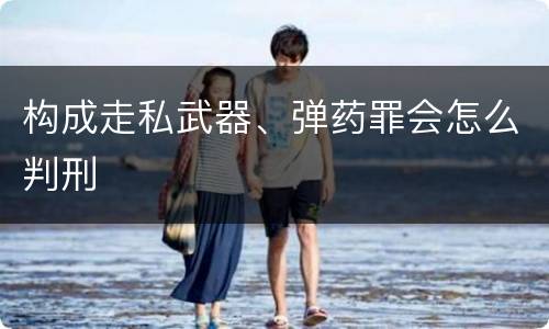 构成走私武器、弹药罪会怎么判刑