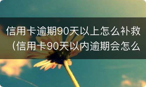 信用卡逾期90天以上怎么补救（信用卡90天以内逾期会怎么样）