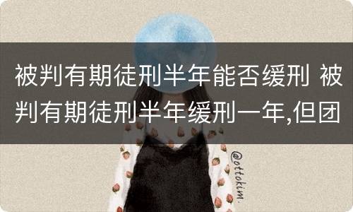 被判有期徒刑半年能否缓刑 被判有期徒刑半年缓刑一年,但团伙中有人不复申诉