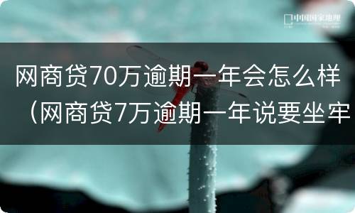 网商贷70万逾期一年会怎么样（网商贷7万逾期一年说要坐牢）