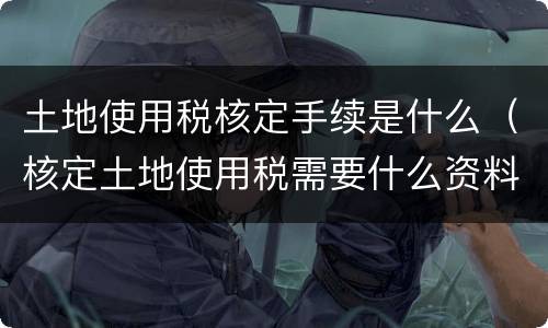 土地使用税核定手续是什么（核定土地使用税需要什么资料）