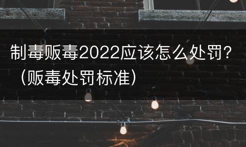 制毒贩毒2022应该怎么处罚？（贩毒处罚标准）