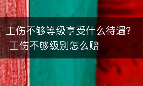 工伤不够等级享受什么待遇？ 工伤不够级别怎么赔