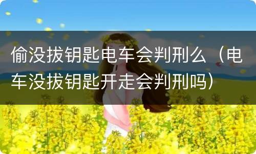 偷没拔钥匙电车会判刑么（电车没拔钥匙开走会判刑吗）