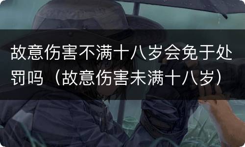 故意伤害不满十八岁会免于处罚吗（故意伤害未满十八岁）