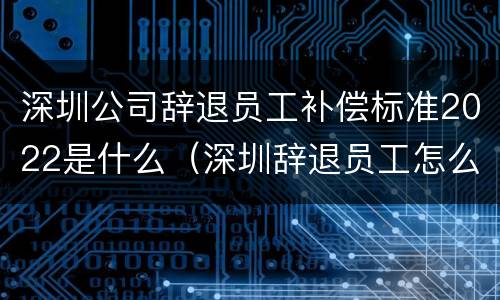 深圳公司辞退员工补偿标准2022是什么（深圳辞退员工怎么补偿）