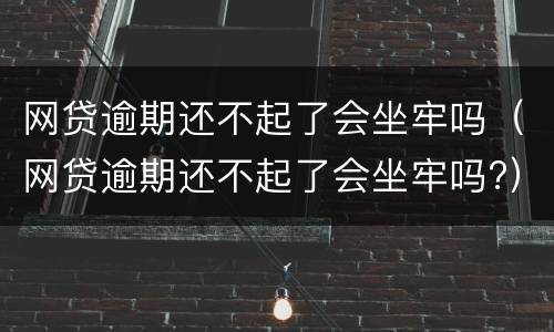 网贷逾期还不起了会坐牢吗（网贷逾期还不起了会坐牢吗?）