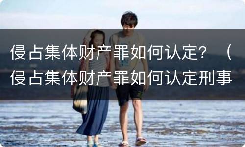 侵占集体财产罪如何认定？（侵占集体财产罪如何认定刑事）