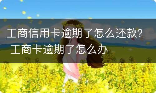工商信用卡逾期了怎么还款？ 工商卡逾期了怎么办