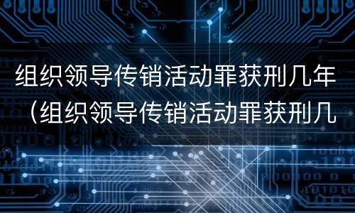 组织领导传销活动罪获刑几年（组织领导传销活动罪获刑几年判刑）