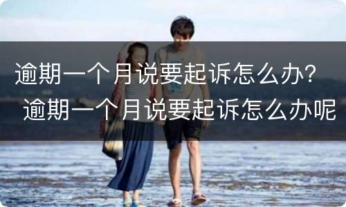 逾期一个月说要起诉怎么办？ 逾期一个月说要起诉怎么办呢