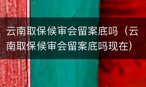 云南取保候审会留案底吗（云南取保候审会留案底吗现在）