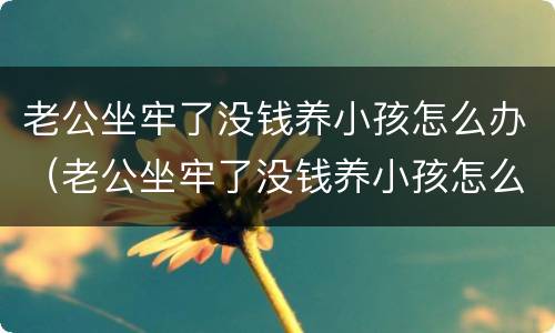 老公坐牢了没钱养小孩怎么办（老公坐牢了没钱养小孩怎么办呀）
