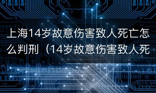 上海14岁故意伤害致人死亡怎么判刑（14岁故意伤害致人死亡 判决）