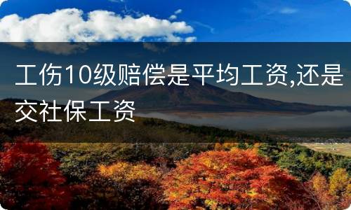 工伤10级赔偿是平均工资,还是交社保工资